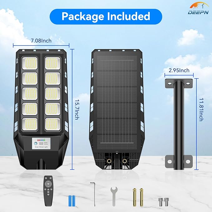 Solar Lights Outdoor for Outside, IP66 Waterproof Street Lights Outdoor - Image 7