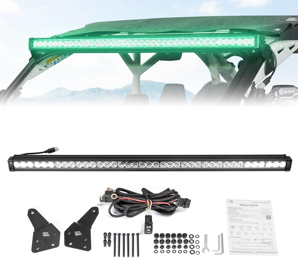 kemimoto 50" led light bar compatible with can-am, main product view