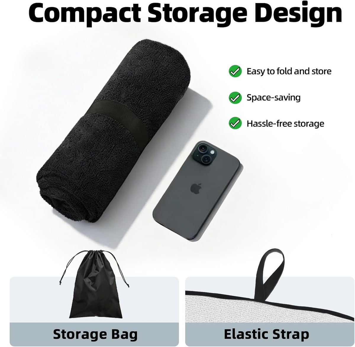 leader accessories waterproof towel car seat cover, front, package contents