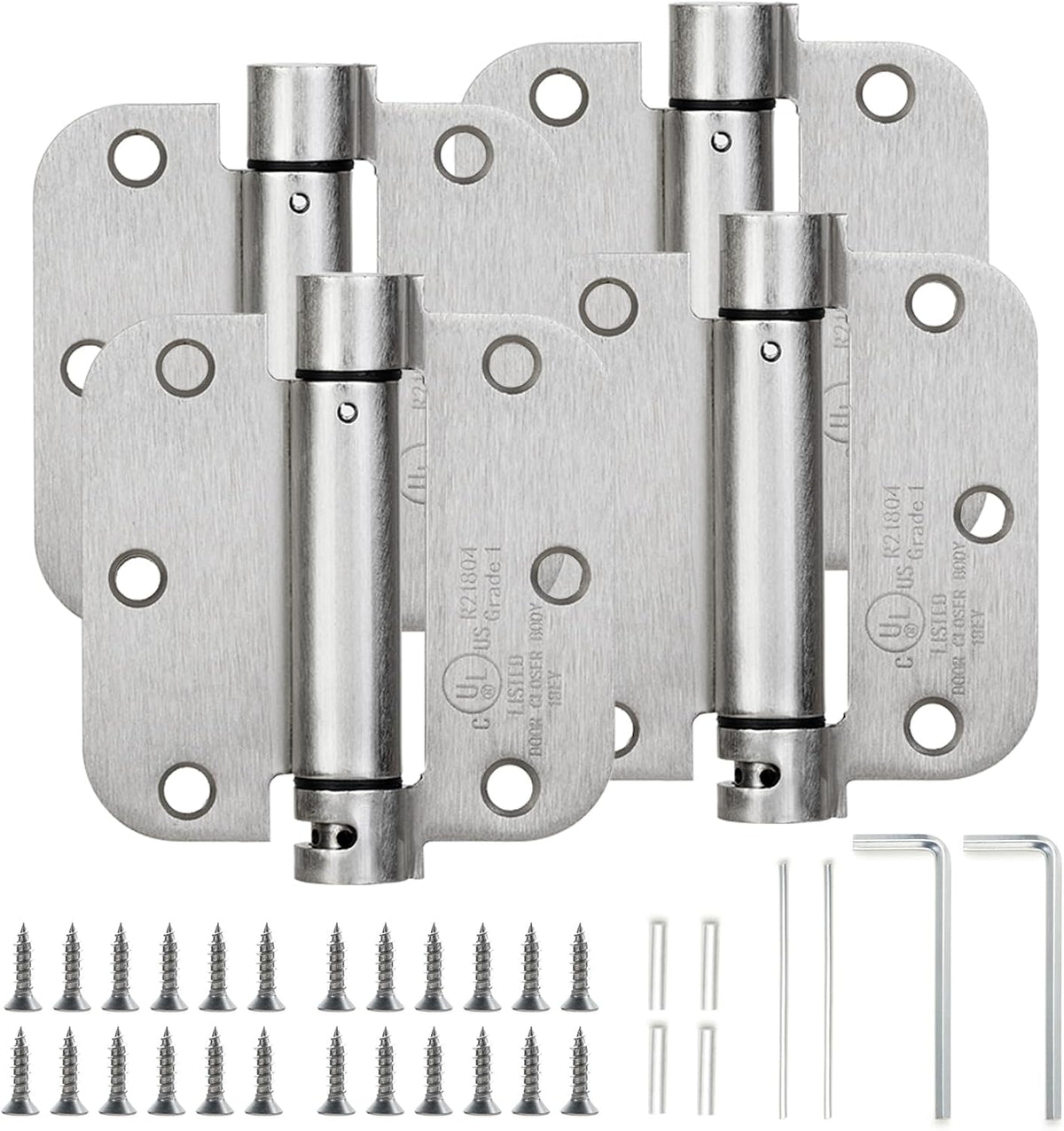 sophia 4 pack self-closing door hinge 3.5 inch, main product view