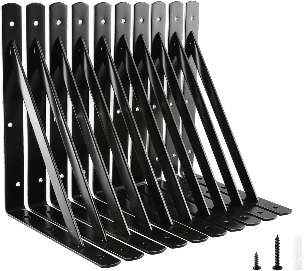 heavy duty shelf brackets, 12 x 8 inch, main product view