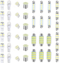 WZP 42PCS Car Interior LED Light Combination Set, T10 31mm 36mm 41mm LED Bulbs, Wide Angle Super Bright Light Bulb for Brake, Reading, License Plate, Map, Parking Lights (White)
