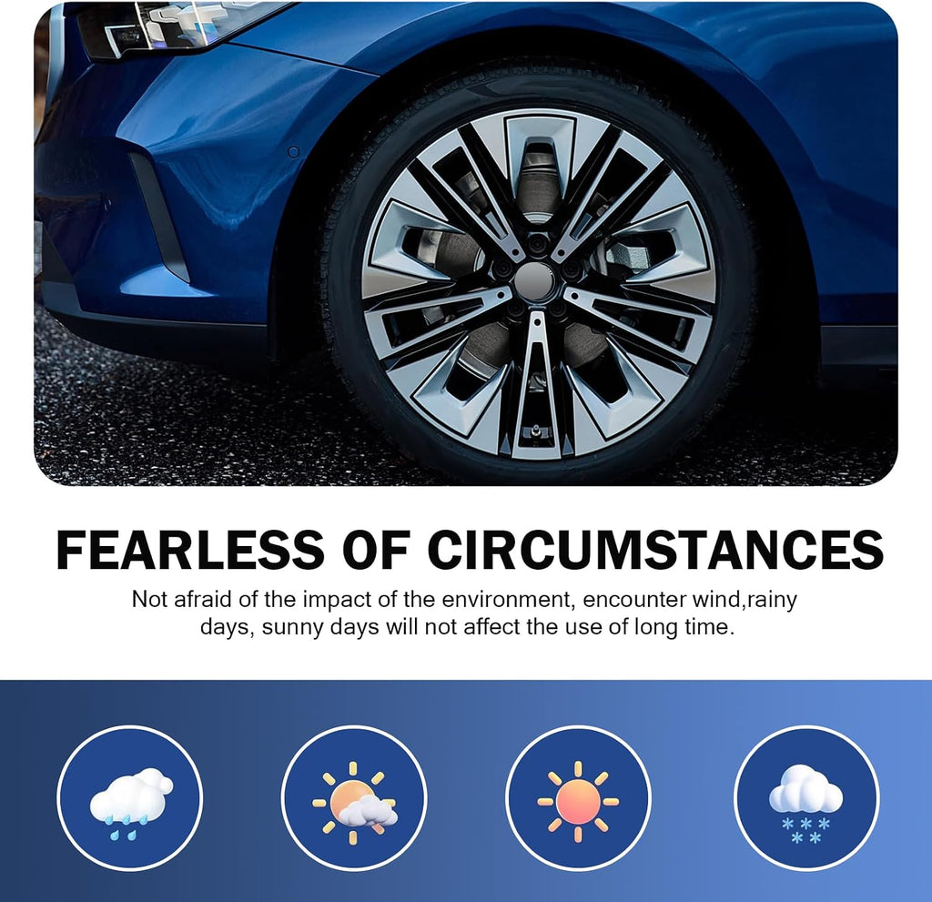 4 PCS Car Wheel Center Caps, 60MM/2.36In OD 56MM/2.2In ID, ABS Snap-in Vehicle Rim Hub Caps, Anti-Falling Rust-Proof Wheel Hub Decoration, Universal for SUV Sedan Truck(Silver)