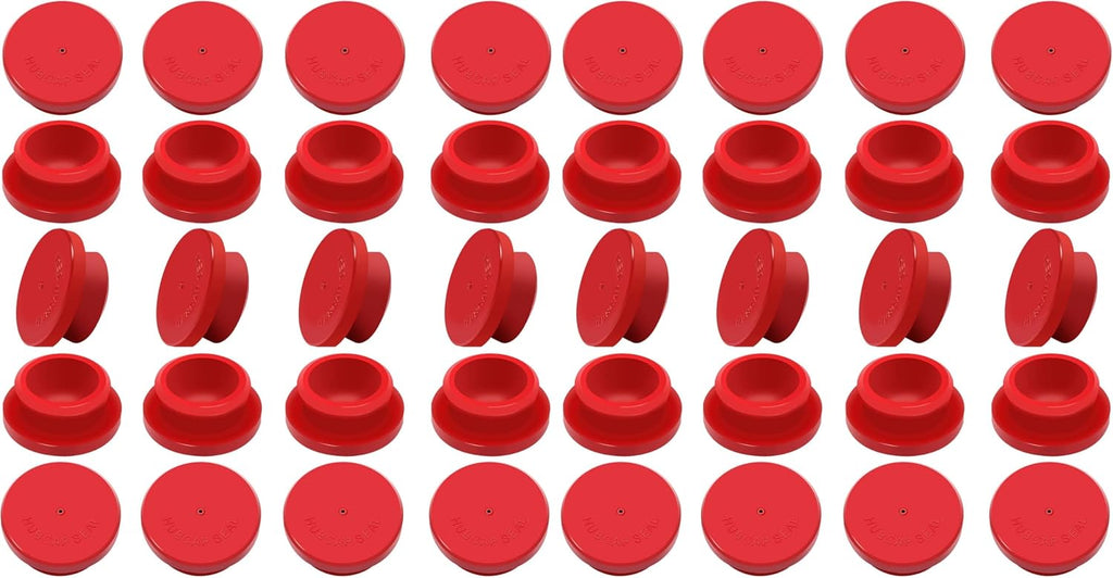 CheeMuii 20 PCS Hubcap Rubber Plugs 1-1/8" Wheel Fit for Trailer Hub Cap Replace Stemco 359-5990 Fit for Stemco 343-4009 343-4024 etc (Pack of 2)