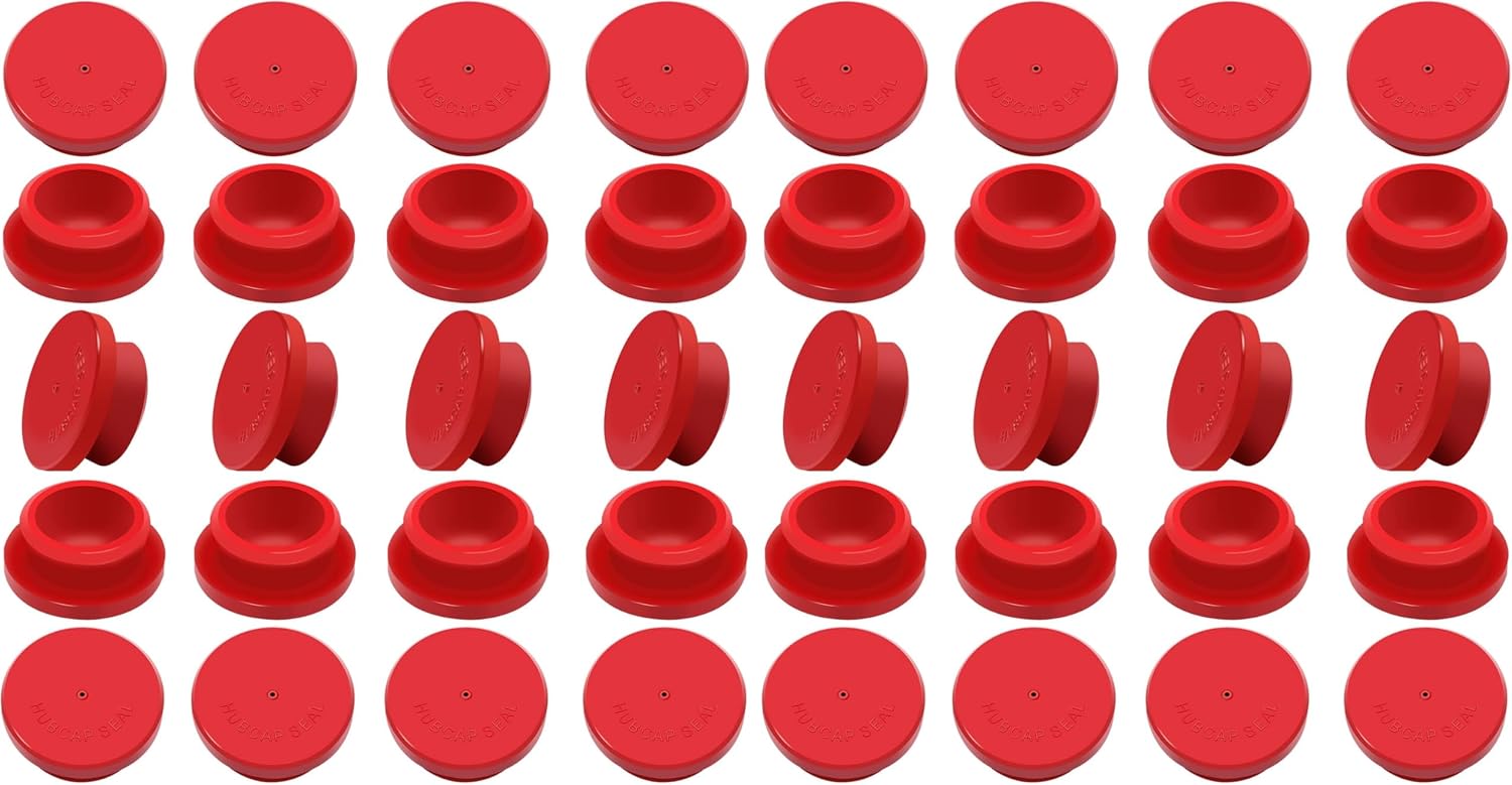 CheeMuii 20 PCS Hubcap Rubber Plugs 1-1/8" Wheel Fit for Trailer Hub Cap Replace Stemco 359-5990 Fit for Stemco 343-4009 343-4024 etc (Pack of 2)