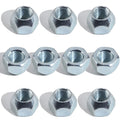 iBroPrat 10pcs 1/2-20 Inch Trailer Lug Nuts Zinc Plated 509 Tire Lugs Wheel Nuts 50-53911 Open End Acorn Lug Nuts for 1/2" Wheel Lug Studs RV Truck Tire Bolt