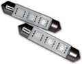 LEDTCL-42M-BS3 Trunk Cargo Light LED Light Bulbs Festoon 42mm, 3 SMD LED Blue 2-pc Set