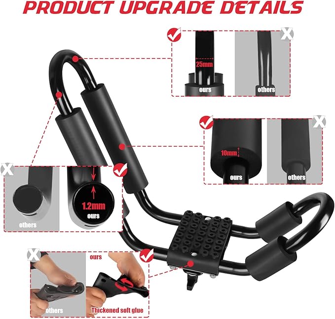 FORWODE Heavy Duty Kayak Roof Rack, 1 Pair J-Bar Kayak Rack - Image 3