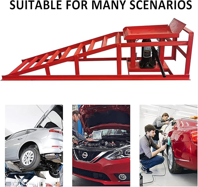 BLVD-LPF OBEY YOUR LUXURY 2 Pack Hydraulic Car Ramps 10000lbs 5T 11000lbs Low - Image 4