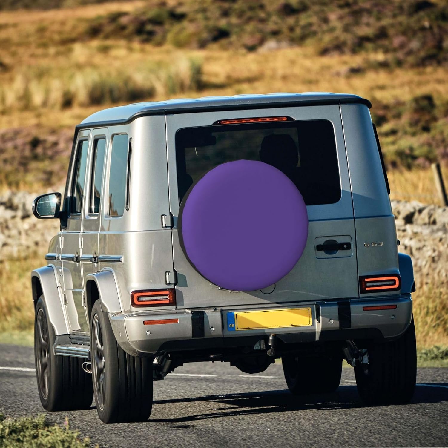Violet Color Print Universal Spare Tire Cover for RV, Jeep | Wheel Protector Fits Rv, Trailer, Jeep, Shield Tires From Sun, Dirt And Rain For Outdoor Storage
