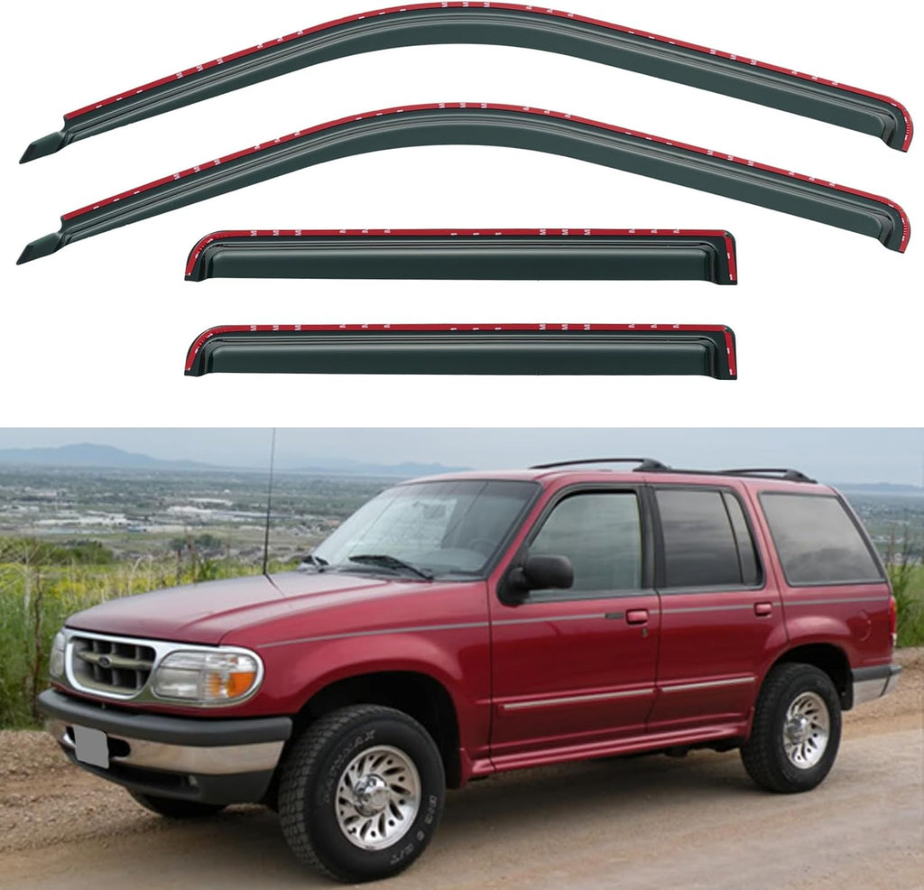 in-Channel Window Visors Rain Guards Shield