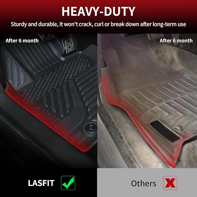 LASFIT Floor Mats&Trunk Mat for Toyota Camry 2025 Hybrid/LE/SE/XLE/XSE - Image 4