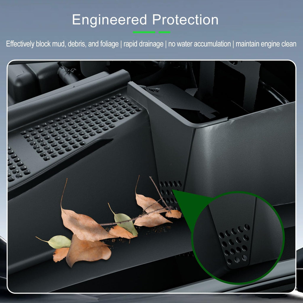 xipoqix Hood Water Barrier Board Compatible with 2022-2026 Ford Maverick Water Guide Grille Channel Barrier Guard Debris Filter Replacement for 2022-2026 Ford Maverick Accessories