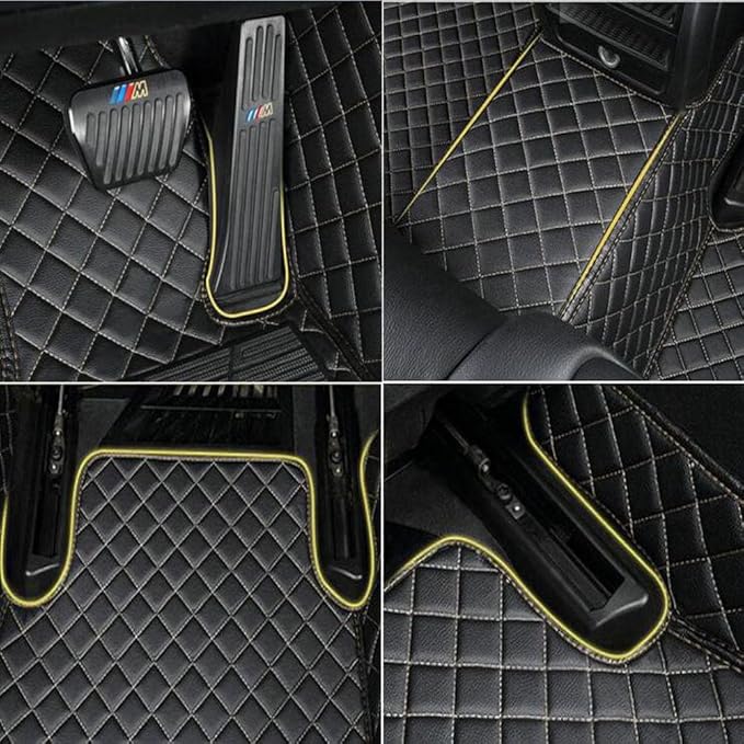 Custom Colors Car Floor Mats Black Pink - Image 3