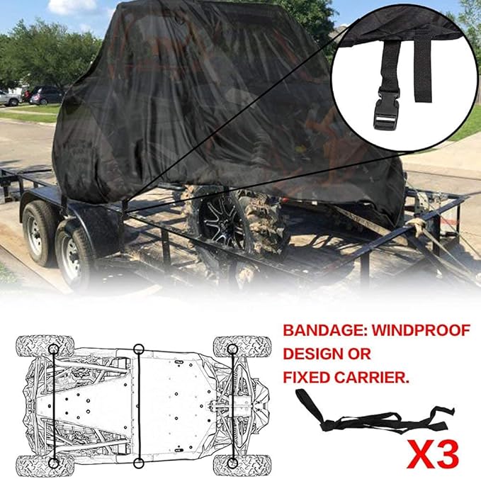 NEVERLAND UTV Cover, All-Weather Protection Side by Side Cover 4-6 Passenger - Image 8