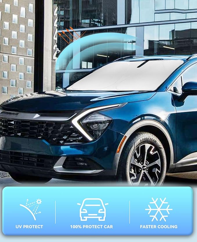 Sun Shade for Sportage Windshield Sunshades for 2022 2023 2024 2025 Kia - Image 5