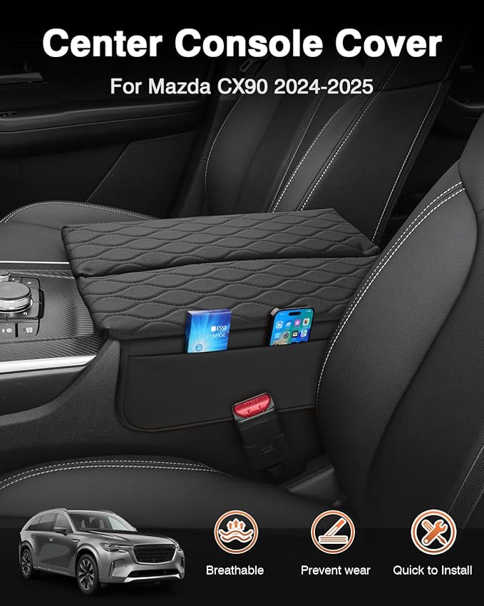 Shademax Custom for 2026 2025 2024 Mazda CX90 Center Console Cover Armrest