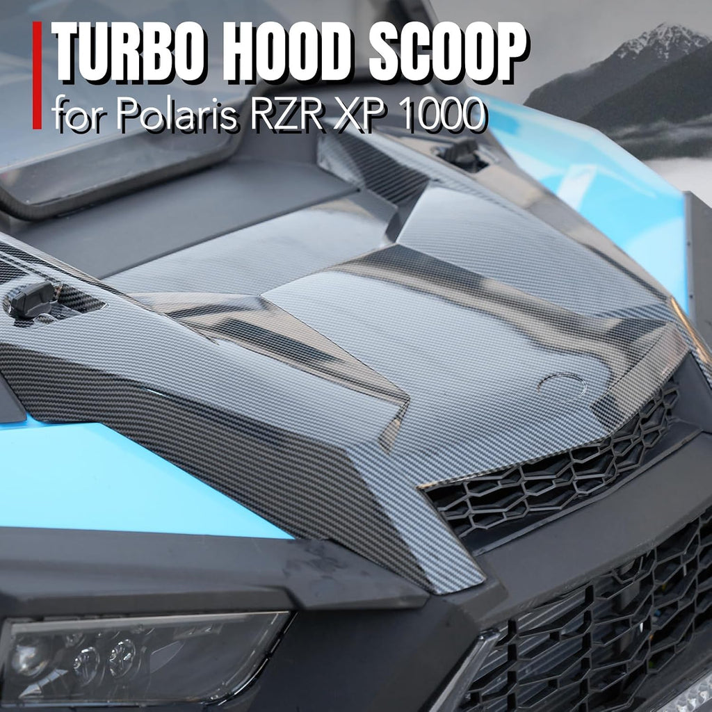 A & UTV PRO Carbon Fiber Turbo Hood Scoop for Polaris RZR XP 1000/ XP 4 1000/ TURBO XP 4 / TURBO S 2019-2023, Air Intake Kit Accessories, Replace OEM # 5454429-632,1PC