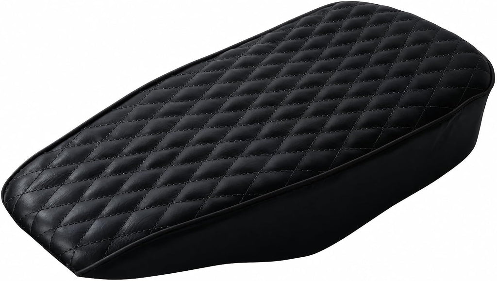 JMCHstore Black Diamond Stitch Retro Upgraded 17'' Seat Cover for Coleman BT200X Mini Bike 196cc, Hisun 200-7 for Viper 200cc Trail Bike Cushion Replacement Parts