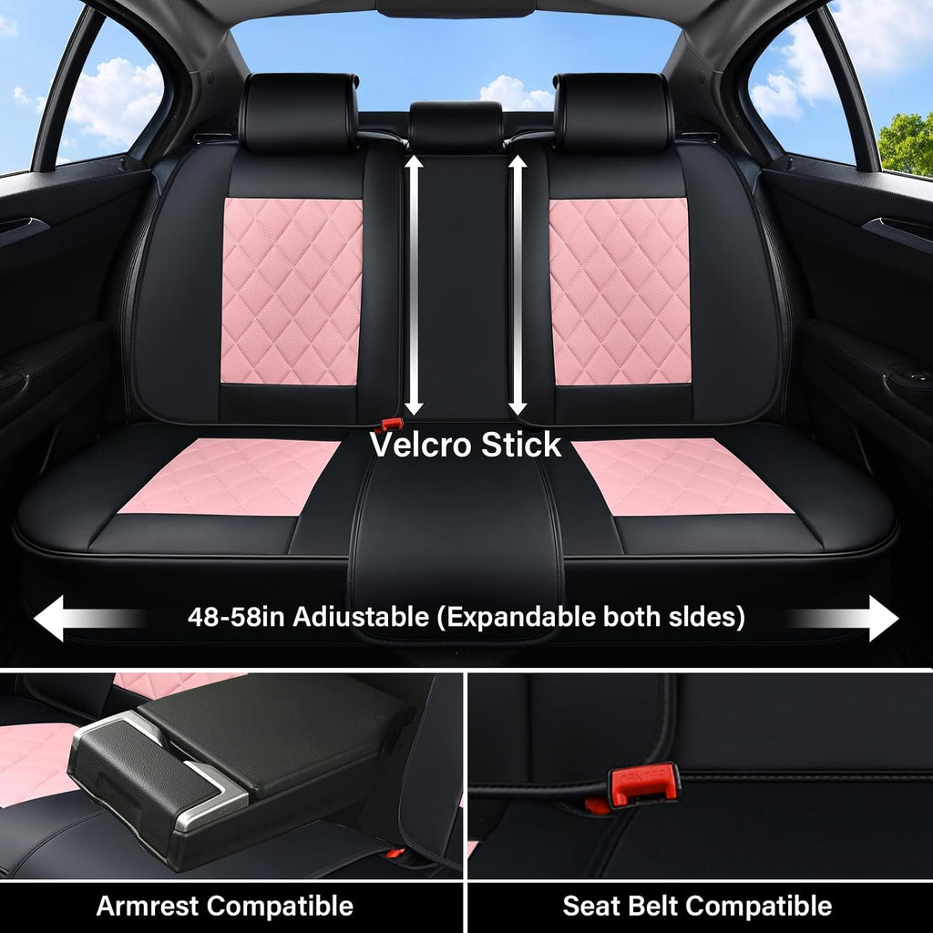 coverado leather seat covers, car seat covers full, close-up detail