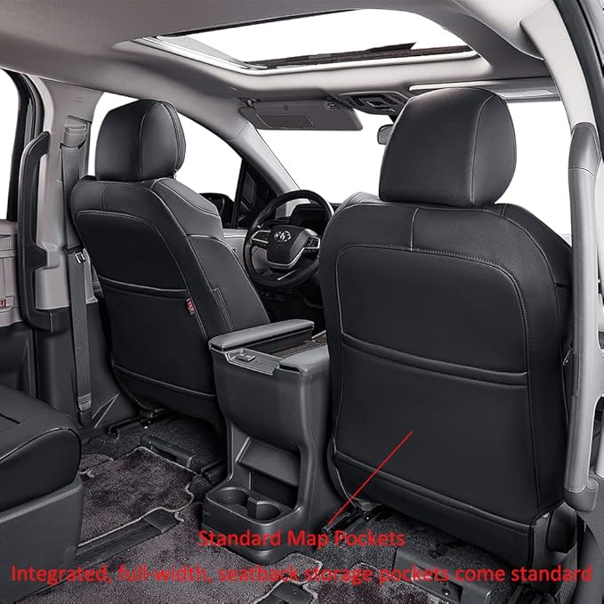 EKR Sienna Seat Covers for Toyota Sienna XLE, 7-Passenger Seating, 2nd Row - Image 6