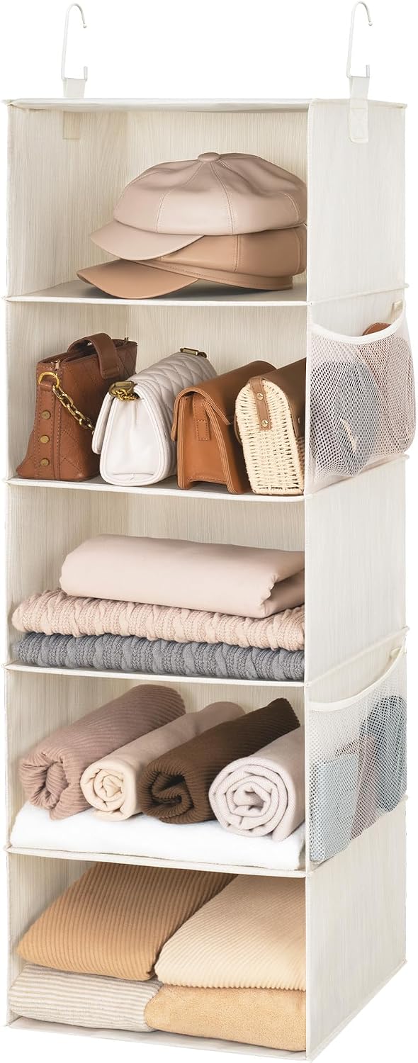 storageworks hanging closet organizer for small closets, 5, main product view