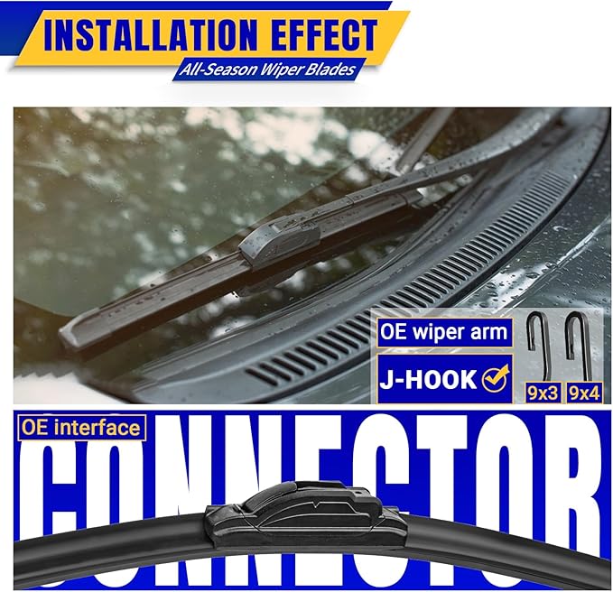 3 wipers Replacement for 2013-2018 Toyota RAV4, Windshield Wiper Blades - Image 3