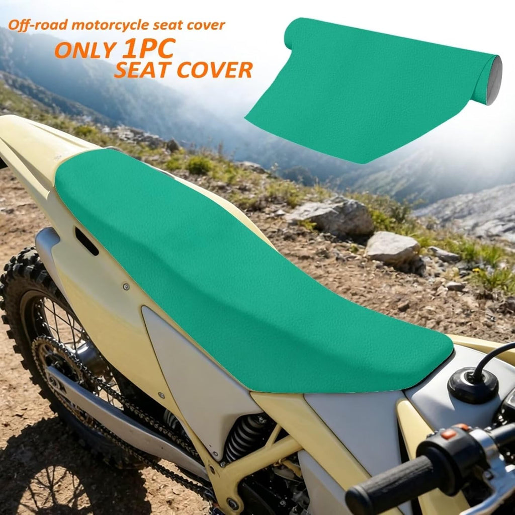 Green Dirt Bike Seat Cover Soft Non-Slip Motocross Enduro Off Road Seat Cover Protection Accessories for CRF CR XR 50cc - 450cc Dirt Pit Bike Dual Sport Enduro Motocross