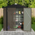 JUMMICO Metal Outdoor Storage Shed 6 x 4 FT Metal Shed