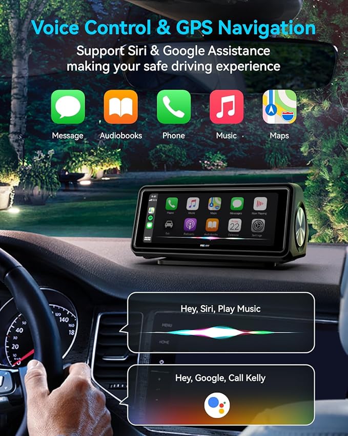 Portable Apple Carplay Screen for Car, Touch Screen - Image 3