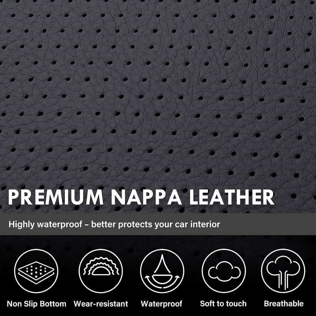 coverado chevy silverado seat covers, faux leather seat, front angle view