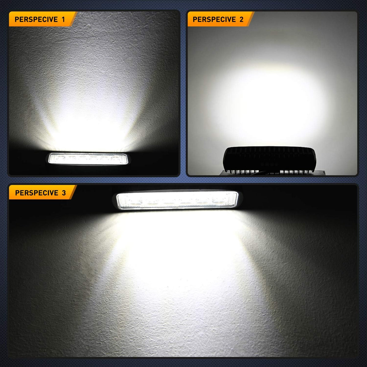 nilight - 15019s-d led light bar 4pcs 18w on a desk or shelf