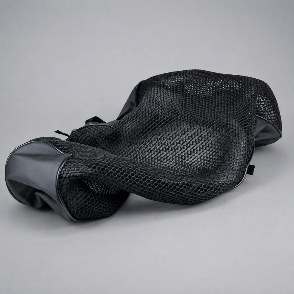 Motorcycle Seat Cover Breathable Mesh 3D Honeycomb Structure Universal Fit Cooling Saddle Protector Comfortable Installation Suitable for Daily Riding Outdoor Use