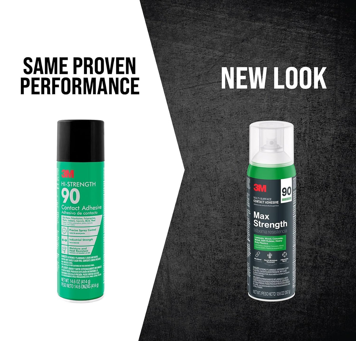3m max strength 90 contact adhesive spray, 12.6, close-up detail