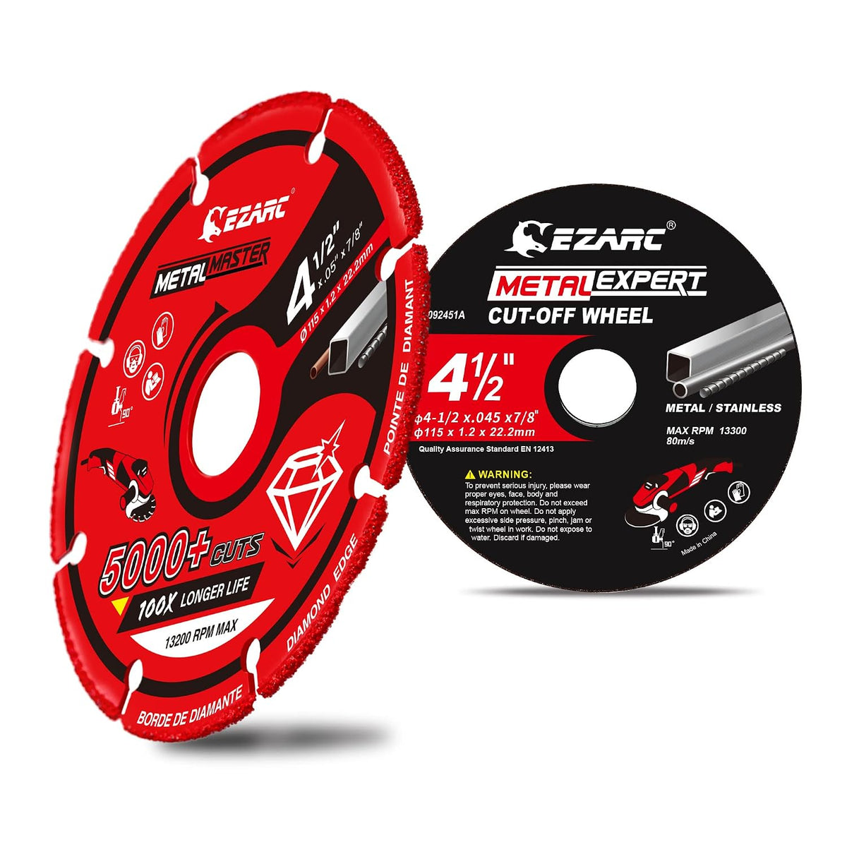 ezarc cut off wheels set, 4.5" x .045", main product view