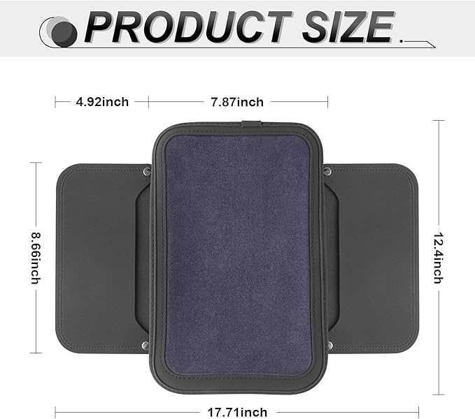 SINGARO Car Leather Center Console Cover - Image 2