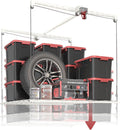 overhead garage storage rack, adjustable heavy-duty 4x4 ft, main product view