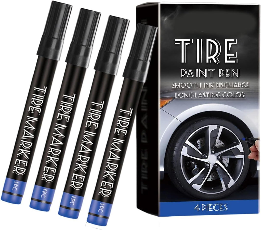Abrasion Resistant Tire Paint Labeling Markers Tool Fade Proof Long Lasting High Coverage Markers for Bike Maintenance Ergonomic Tire Marker Design