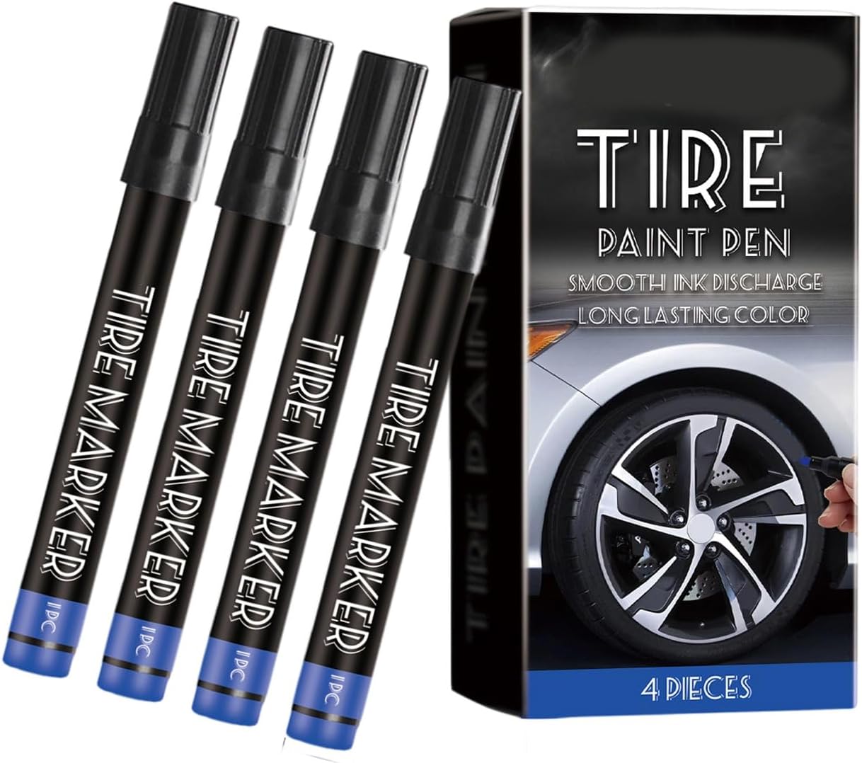 Abrasion Resistant Tire Paint Labeling Markers Tool Fade Proof Long Lasting High Coverage Markers for Bike Maintenance Ergonomic Tire Marker Design