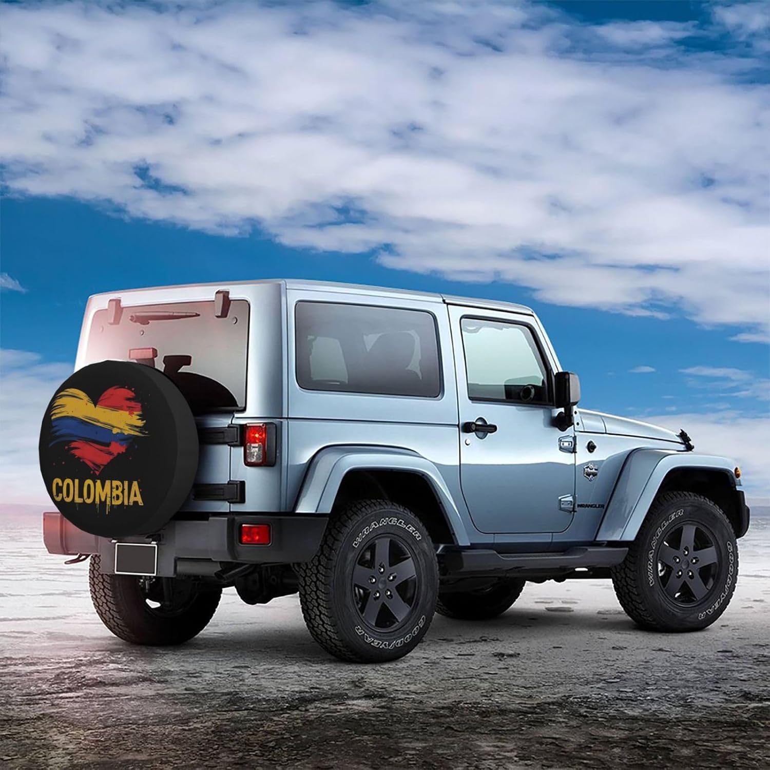 Colombian Flag Spare Tire Cover Waterproof Sunproof Universal Fit for SUV Jeep Trailer RV Wheel Protectors Outdoor Accessories