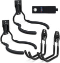 3-H Weed Eater Hanger 2 Pack, 2 Large Garage Wall Hooks, 1 Extension Strap by 3-H