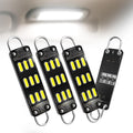 Prutomr 4-Pack 561 LED Dome Light Bulb Auto Interior Rigid Loop Festoon Bulbs Inside Lights for Car Error Free Fit for 561LL, 562, 562LL, 564, RL4410 Loop Lamps White 44mm High Bright