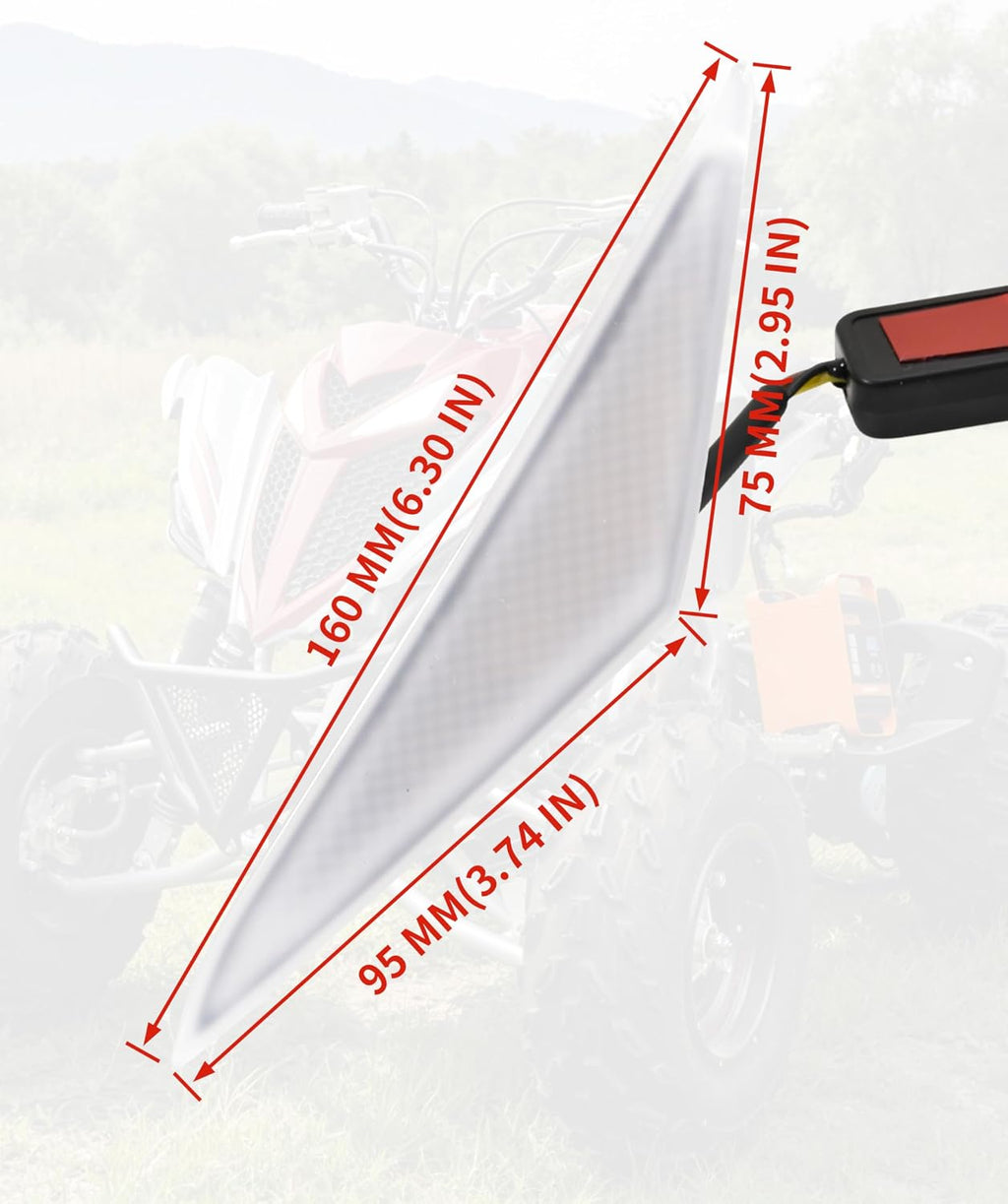 LED Turn Signal Fang Lights for Yamaha Raptor 700 2013+, Front Grille Accent Light Signature Grill Auxiliary Lamps Headlights for Yamaha Raptor 700 700R 2013-2026 Accessories, 2PCS