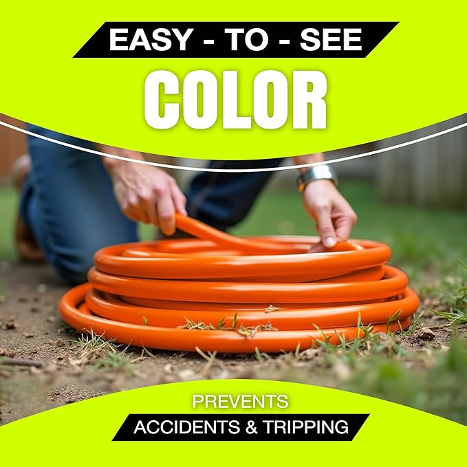 200ft Outdoor/Indoor Extension Cord 10/3 Gauge Ultra Heavy Duty 3 Prong SJTW - Image 5