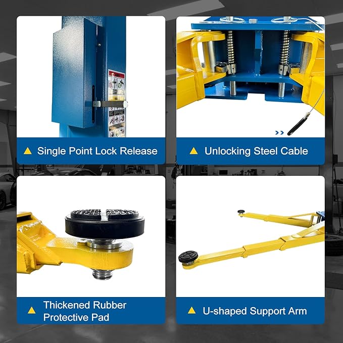 110V Two Post Car Lift 10, 000 LBS Overhead Heavy Duty 2 Posts Auto Hoist Truck - Image 6