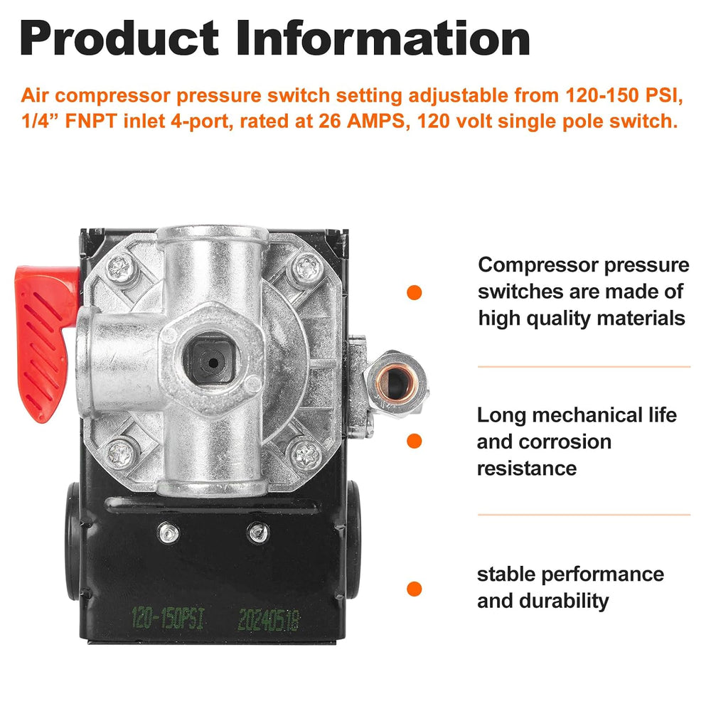 Z-D26612 Air Compressor Pressure Switch Air Compressor Parts