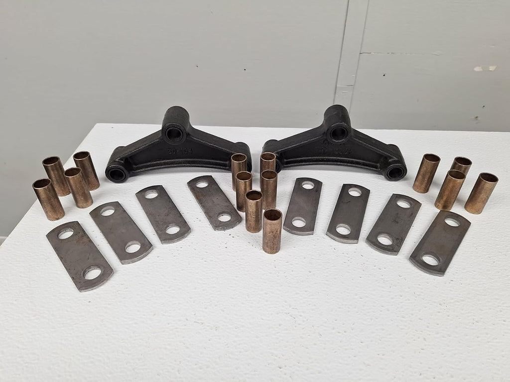 Assembled Short Equalizer Trailer Kit with Bronze Bushings & Shackle Straps