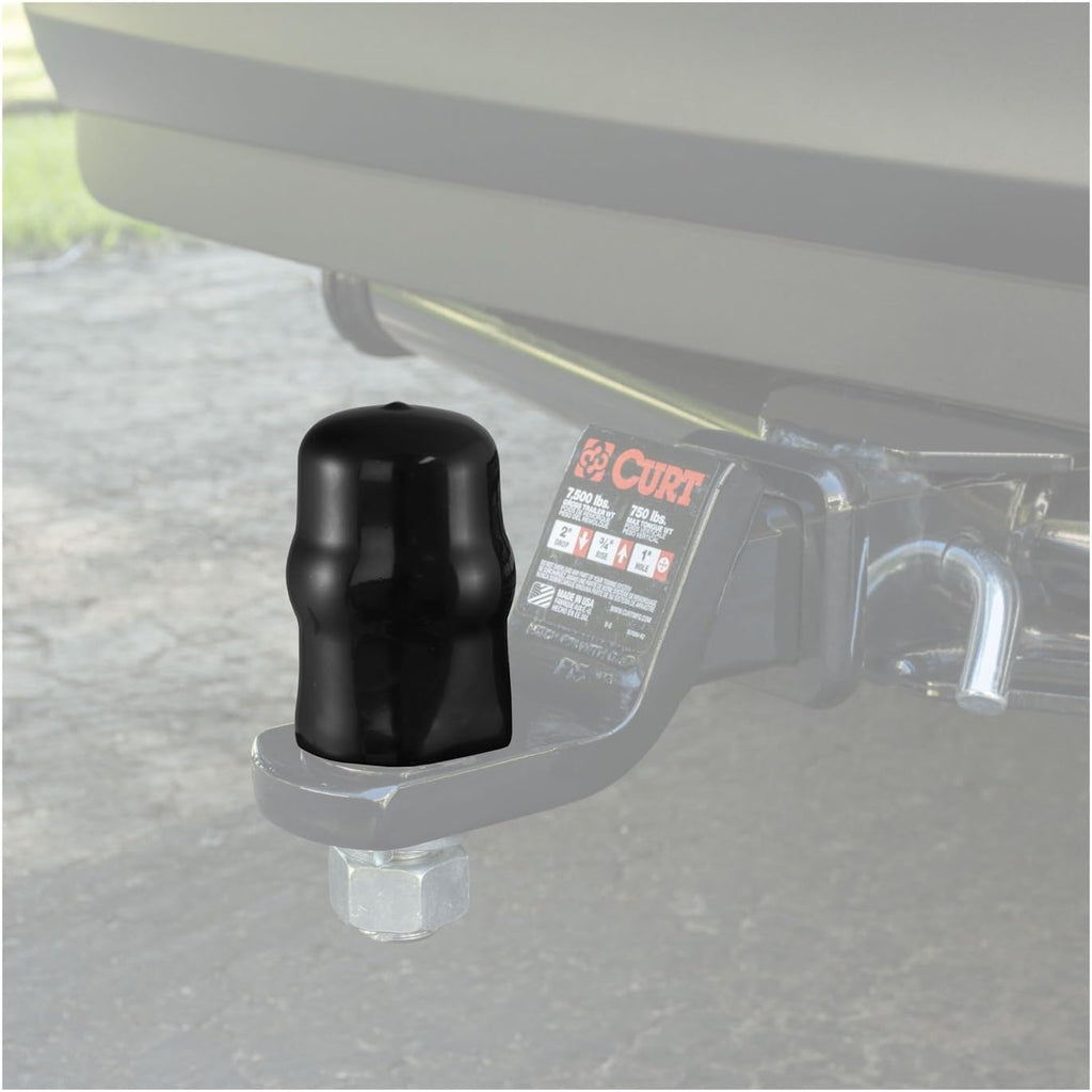 CURT 21810 Black Rubber Trailer Hitch Ball Cover, 2-5/16-Inch Diameter