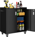 lcaopc metal storage cabinet with wheels - lockable, main product view