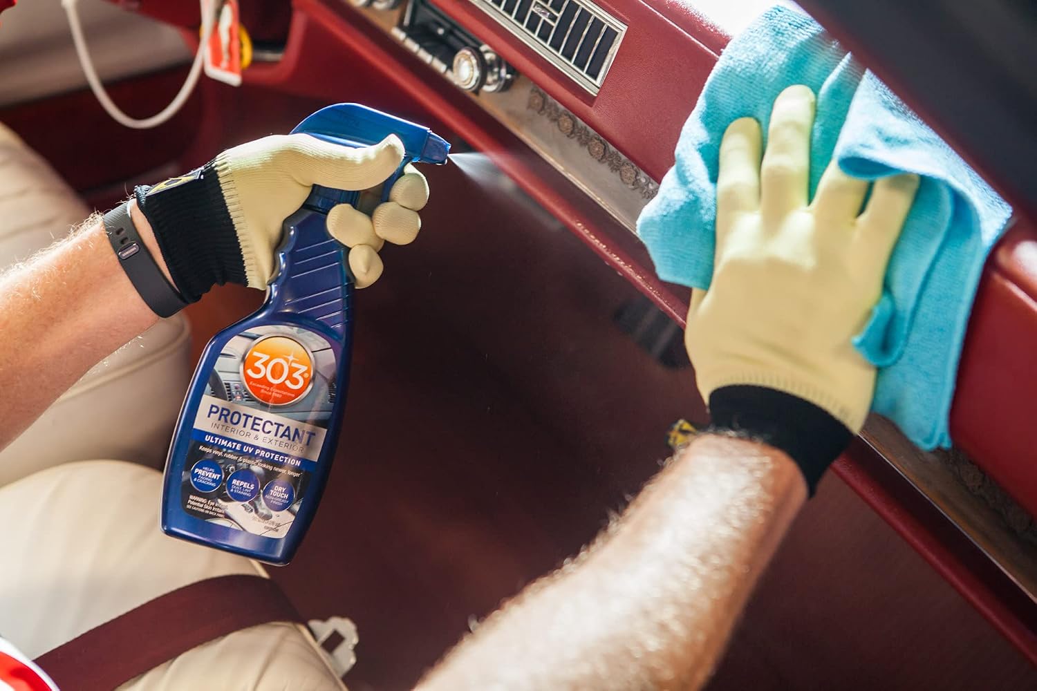 303 Automotive Protectant for Vinyl, Plastic & Rubber, 16 oz | Protects interior and exterior automotive surfaces from UV damage while restoring appearance.